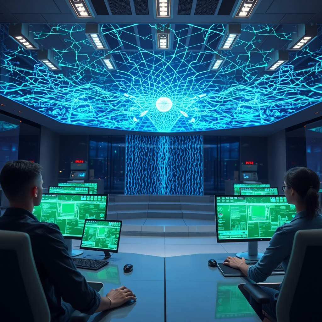 Descripción precisa y concisa: Centro de Ciberseguridad Avanzado con Fortaleza de Datos IA.
